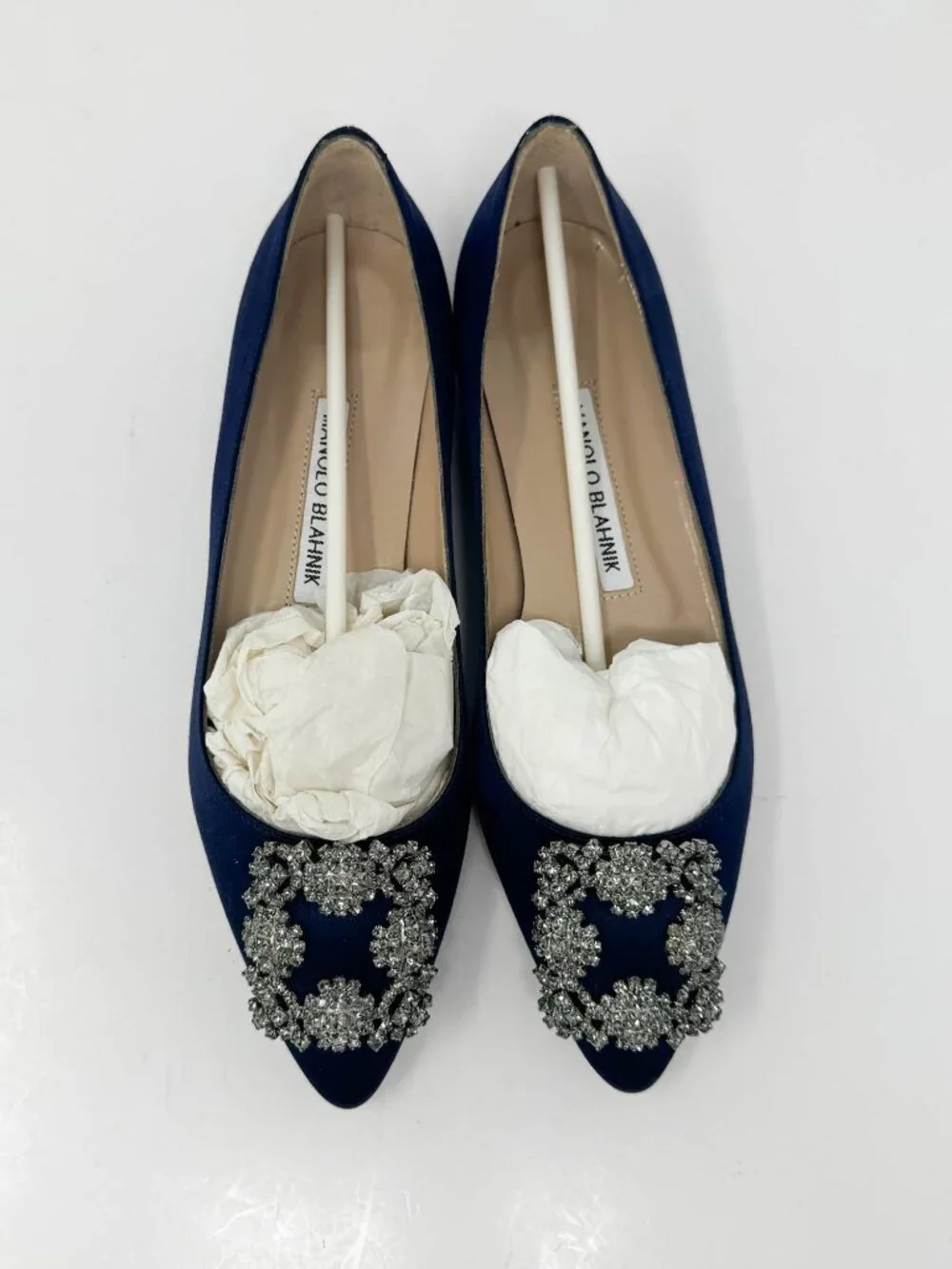 Manolo Blahnik Navy Blue
